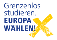 Logo "Grenzenlos studieren. Europa wählen"